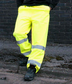 Warrior Hi-Vis Overtrousers | Fluorescent Yellow