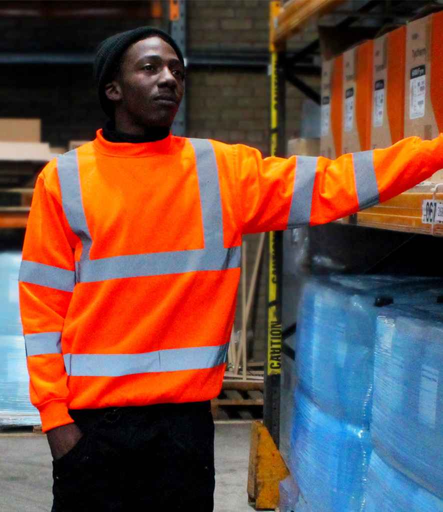 Warrior Hi-Vis Sweatshirt | Fluorescent Orange