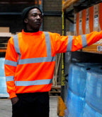 Warrior Hi-Vis Sweatshirt | Fluorescent Orange