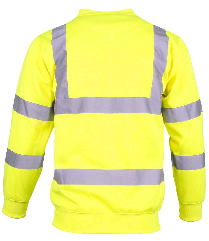 Warrior Hi-Vis Sweatshirt | Fluorescent Yellow