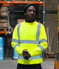 Warrior Hi-Vis Sweatshirt | Fluorescent Yellow