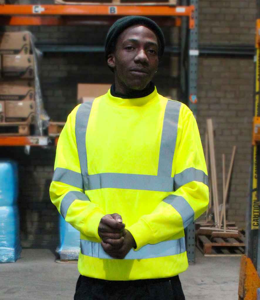 Warrior Hi-Vis Sweatshirt | Fluorescent Yellow