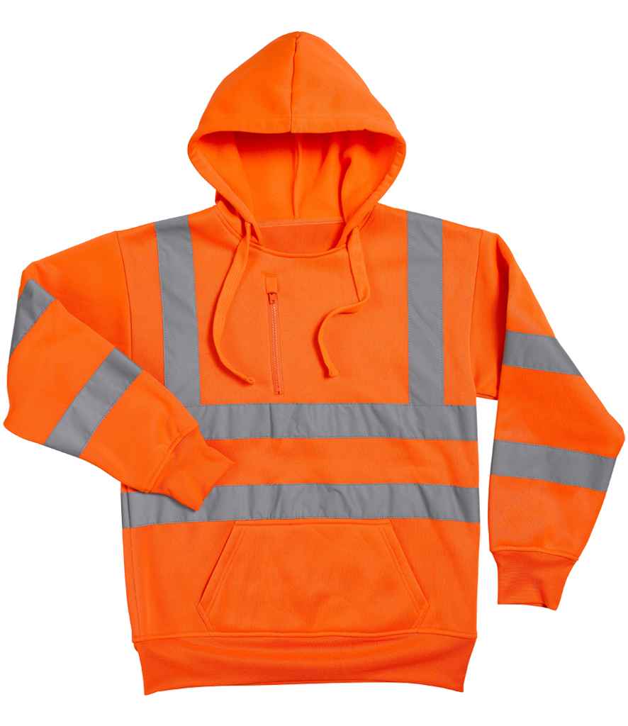 Warrior Hi-Vis Pull On Hoodie | Fluorescent Orange