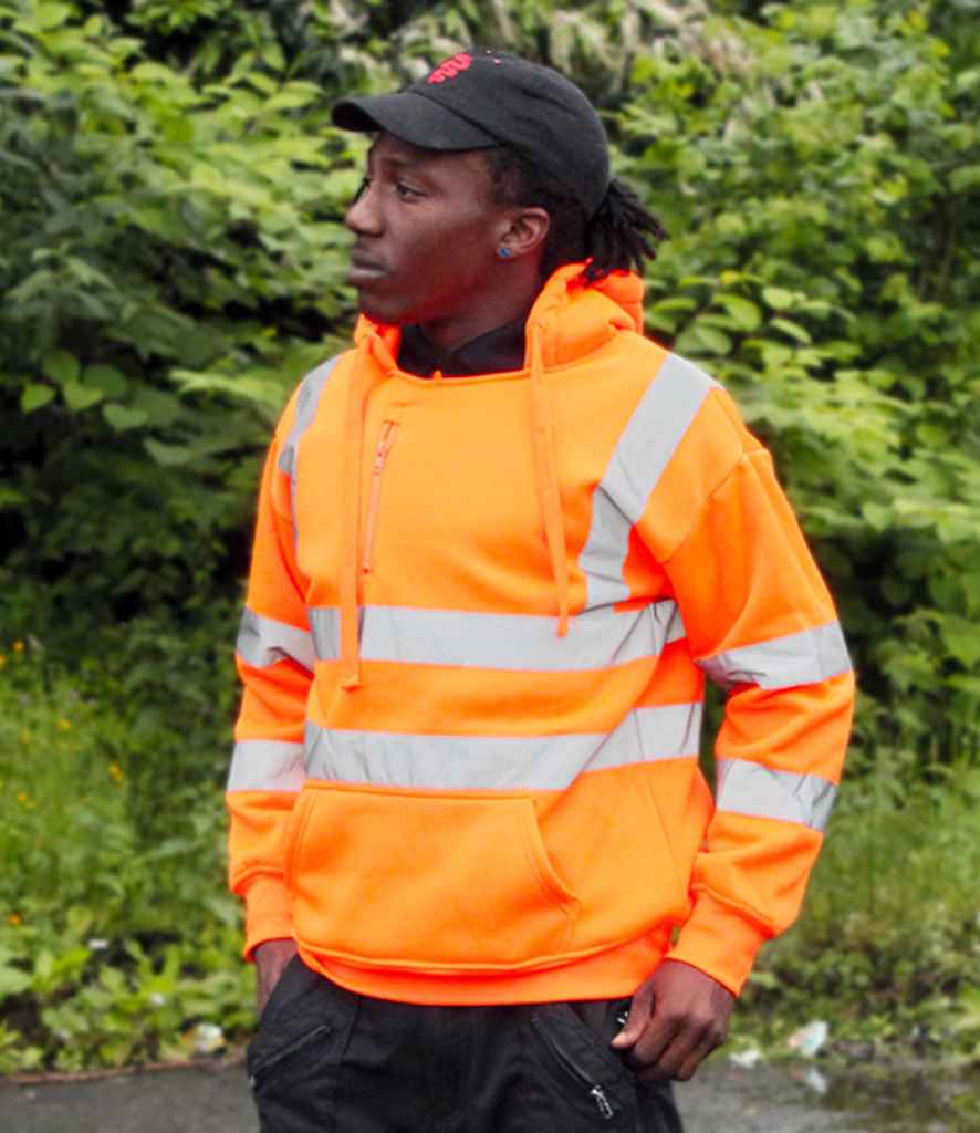 Warrior Hi-Vis Pull On Hoodie | Fluorescent Orange