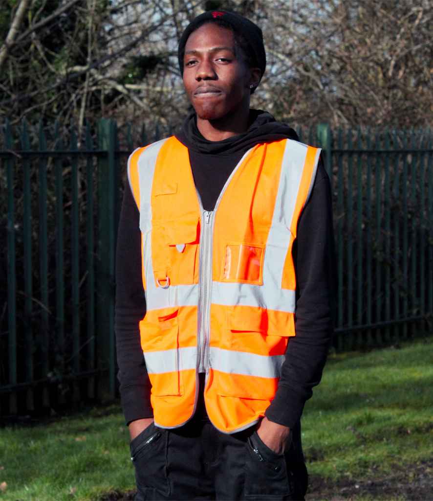 Warrior Hi-Vis Executive Waistcoat | Orange