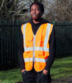 Warrior Hi-Vis Executive Waistcoat | Orange