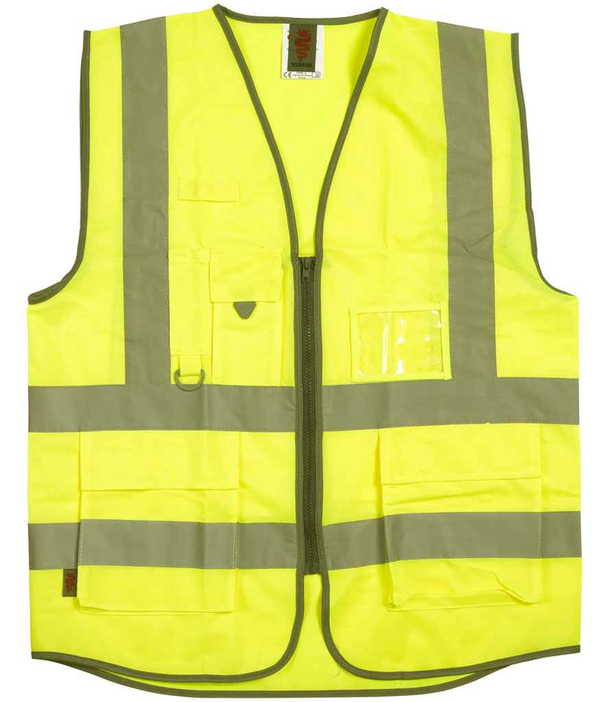 Warrior Hi-Vis Executive Waistcoat | Yellow
