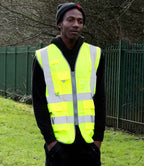 Warrior Hi-Vis Executive Waistcoat | Yellow