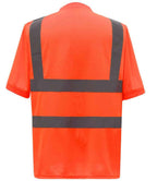 Yoko Hi-Vis Short Sleeve T-Shirt | Orange