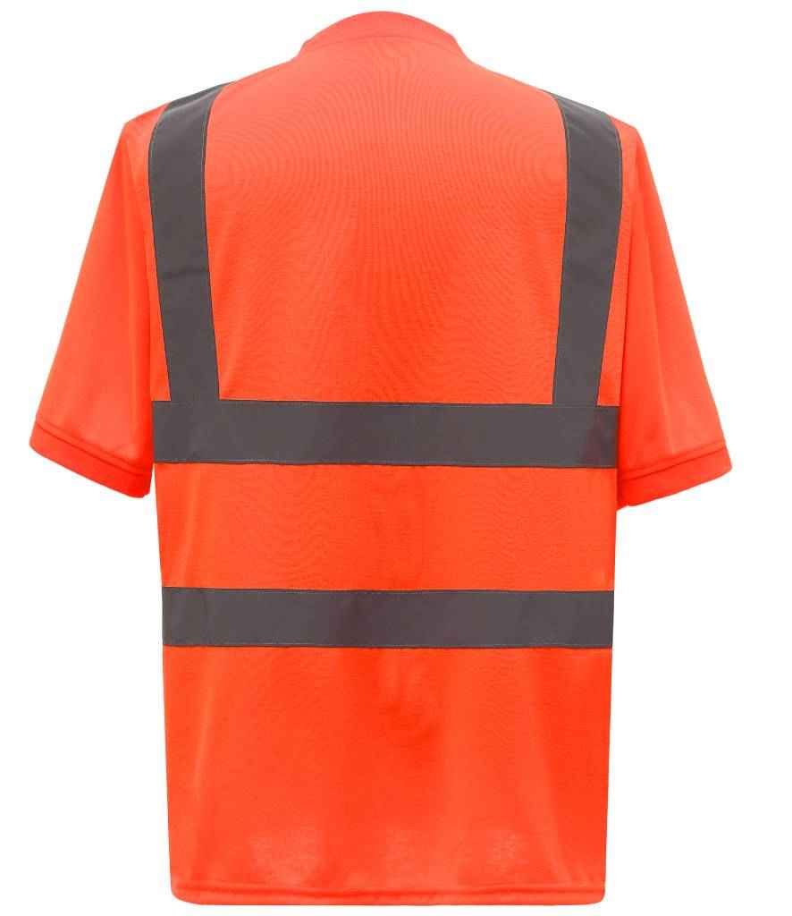 Yoko Hi-Vis Short Sleeve T-Shirt | Orange