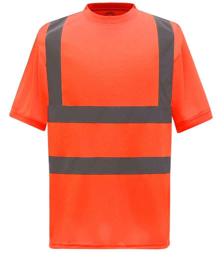 Yoko Hi-Vis Short Sleeve T-Shirt | Orange