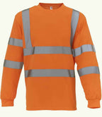 Yoko Hi-Vis Long Sleeve T-Shirt | Orange
