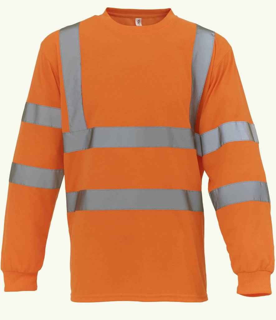Yoko Hi-Vis Long Sleeve T-Shirt | Orange