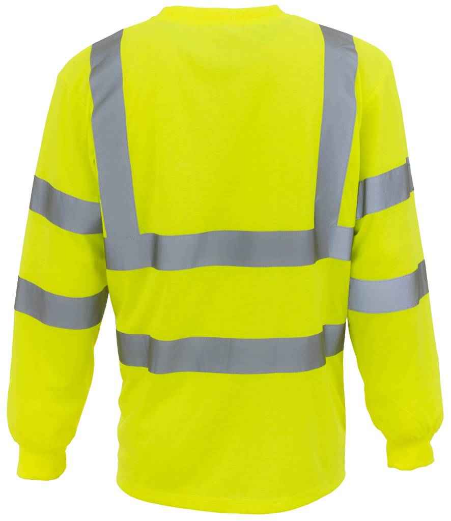 Yoko Hi-Vis Long Sleeve T-Shirt | Yellow
