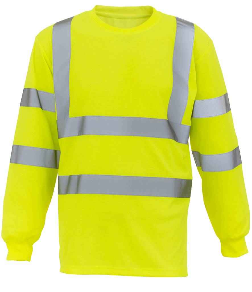 Yoko Hi-Vis Long Sleeve T-Shirt | Yellow