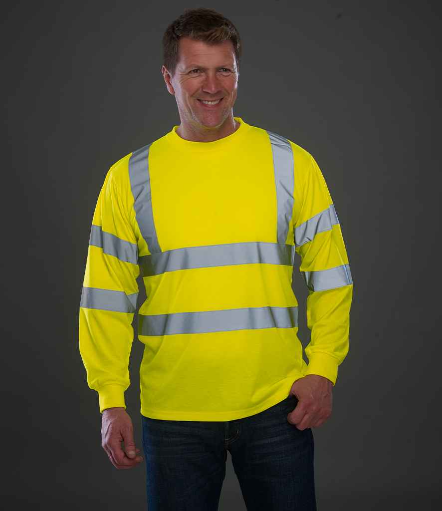 Yoko Hi-Vis Long Sleeve T-Shirt | Yellow