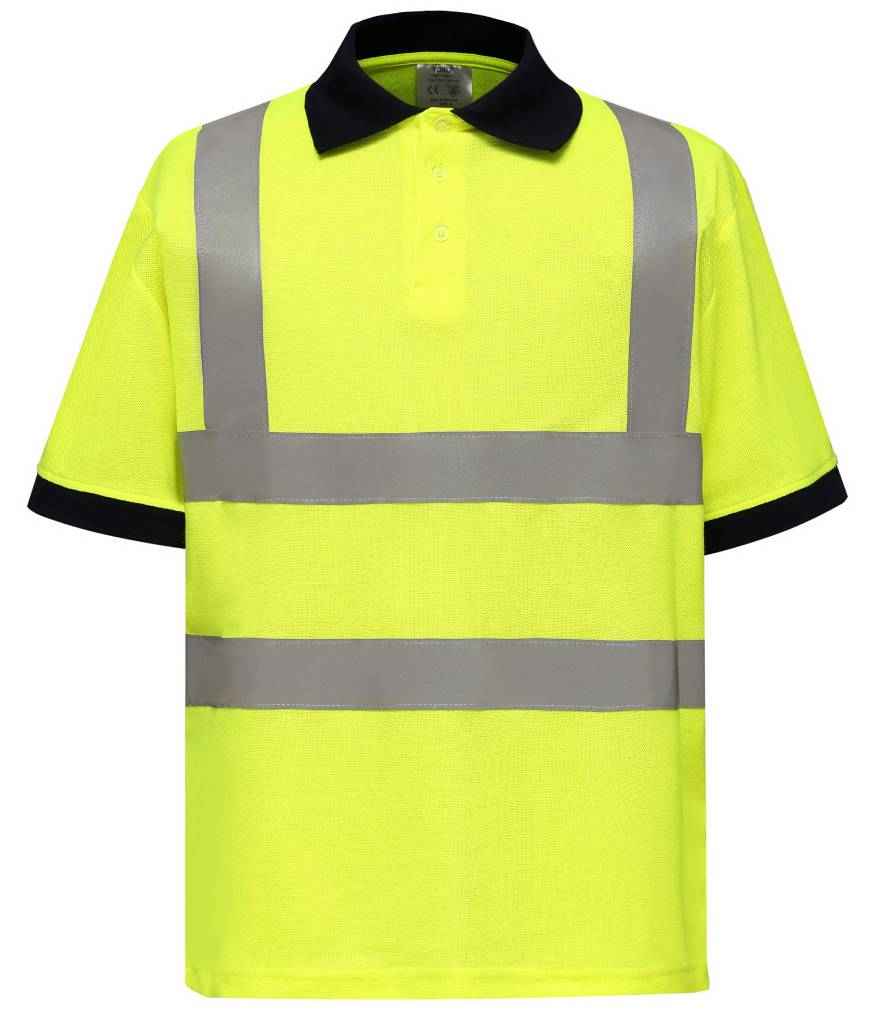 Yoko Hi-Vis Polo Shirt | Yellow