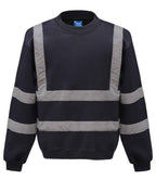 Yoko Hi-Vis Sweatshirt | Navy
