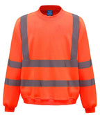 Yoko Hi-Vis Sweatshirt | Orange