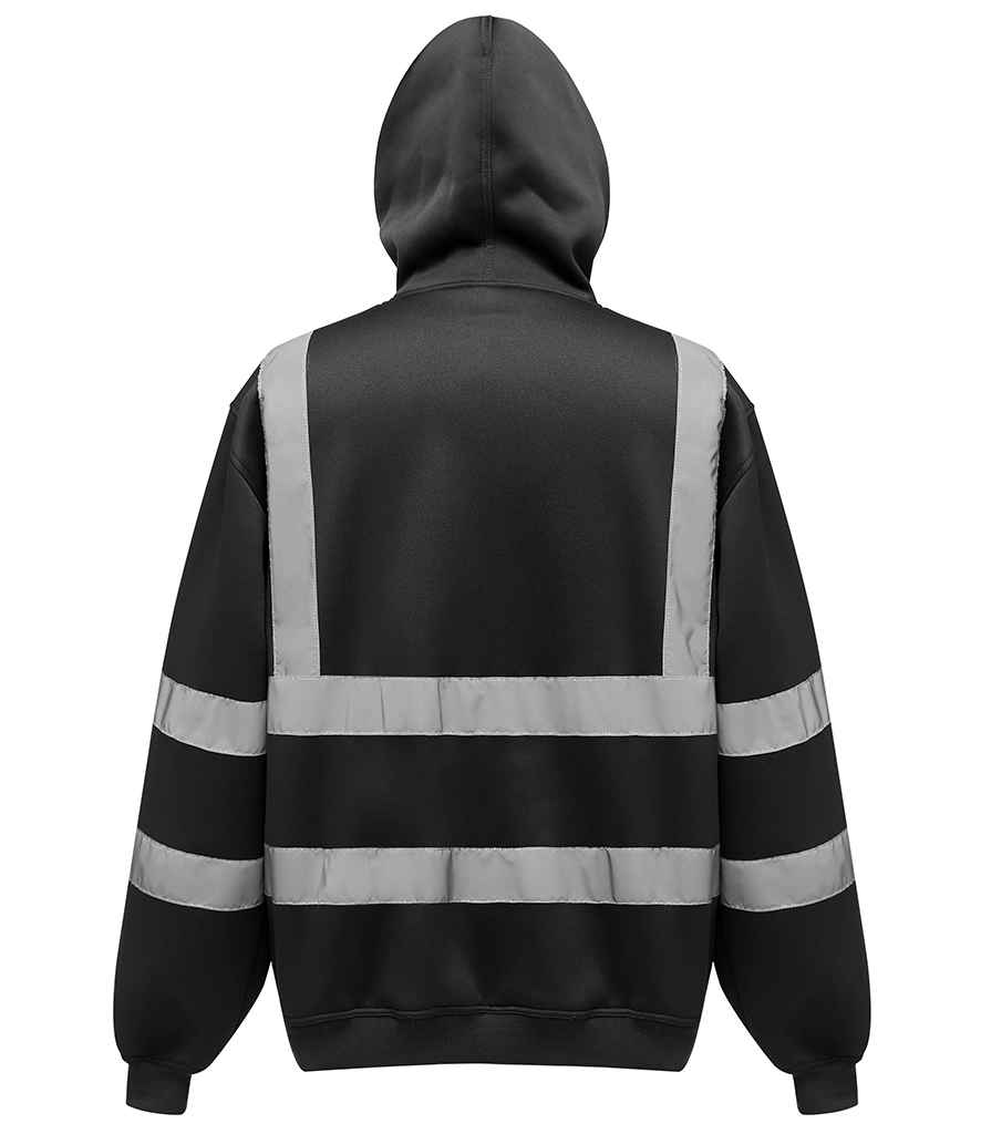 Yoko Hi-Vis Pull Over Hoodie | Black