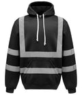 Yoko Hi-Vis Pull Over Hoodie | Black