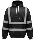 Yoko Hi-Vis Pull Over Hoodie | Black