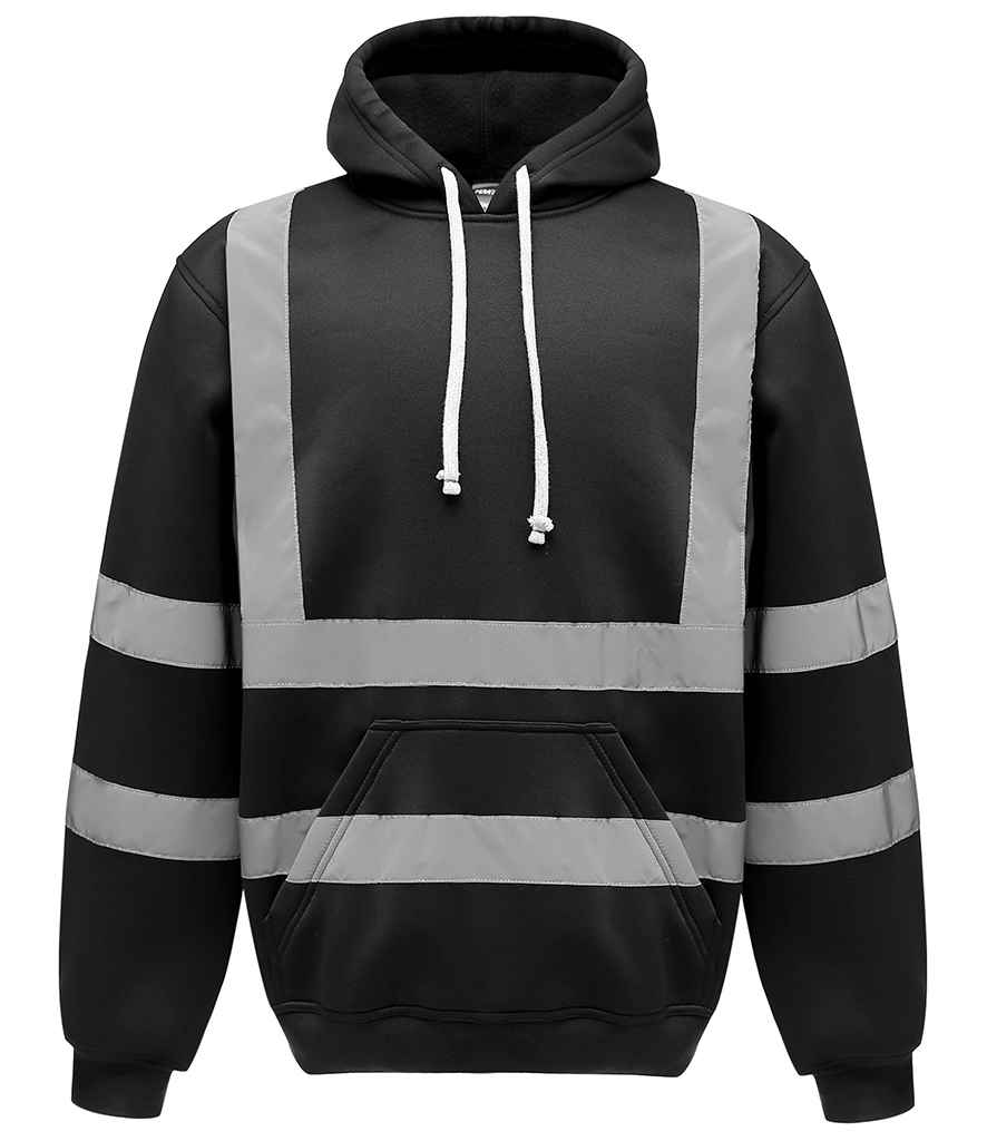 Yoko Hi-Vis Pull Over Hoodie | Black