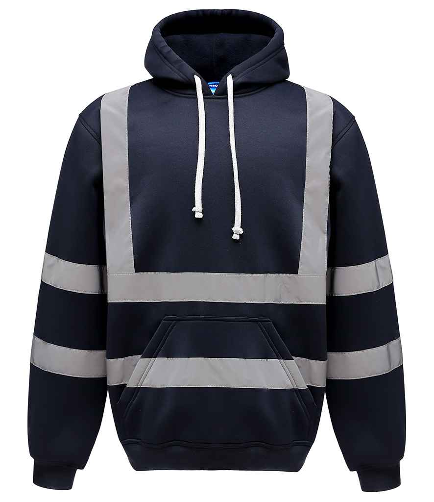 Yoko Hi-Vis Pull Over Hoodie | Navy
