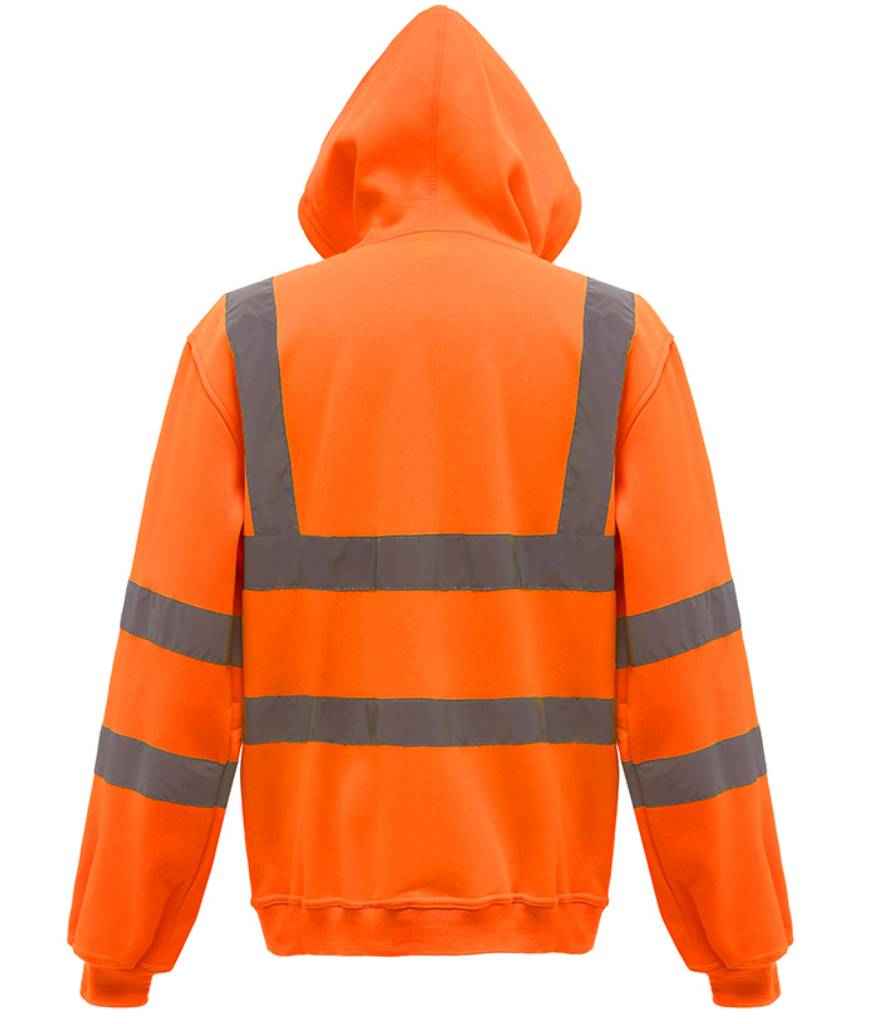 Yoko Hi-Vis Zip Hoodie | Orange