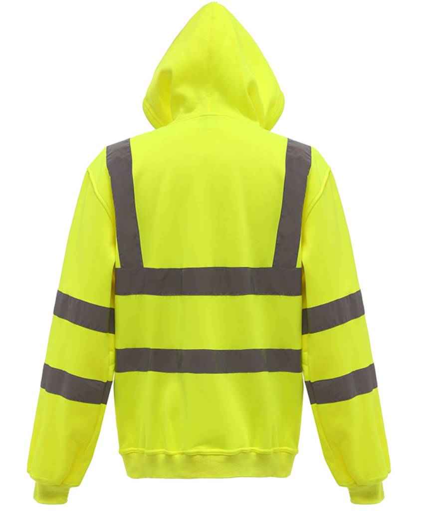 Yoko Hi-Vis Zip Hoodie | Yellow