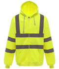 Yoko Hi-Vis Zip Hoodie | Yellow