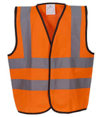 Yoko Kids Hi-Vis Two Band and Braces Waistcoat | Orange