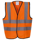 Yoko Kids Hi-Vis Two Band and Braces Waistcoat | Orange