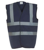 Yoko Hi-Vis Two Band and Braces Waistcoat | Navy
