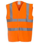 Yoko Hi-Vis Two Band and Braces Waistcoat | Orange
