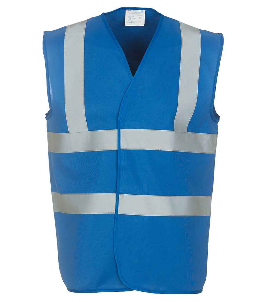 Yoko Hi-Vis Two Band and Braces Waistcoat | Royal Blue