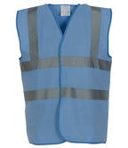 Yoko Hi-Vis Two Band and Braces Waistcoat | Sky Blue