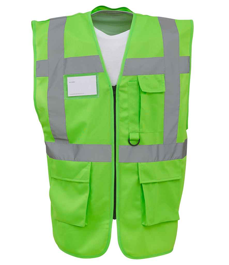 Yoko Executive Waistcoat | Lime Green
