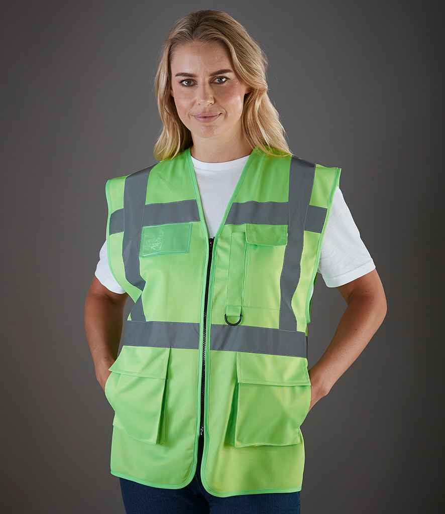 Yoko Executive Waistcoat | Lime Green