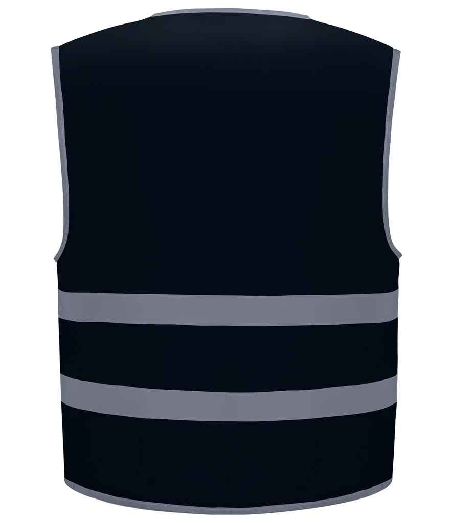 Yoko Kids Hi-Vis Two Band Waistcoat | Navy