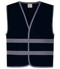 Yoko Kids Hi-Vis Two Band Waistcoat | Navy