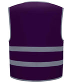 Yoko Kids Hi-Vis Two Band Waistcoat | Purple