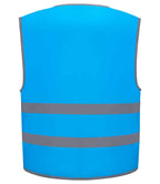 Yoko Kids Hi-Vis Two Band Waistcoat | Sapphire Blue
