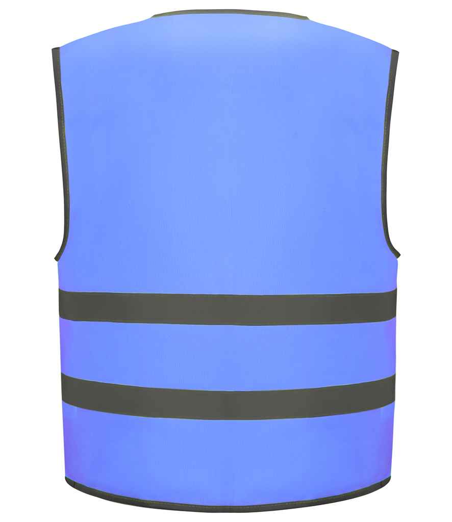 Yoko Kids Hi-Vis Two Band Waistcoat | Sky Blue