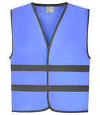 Yoko Kids Hi-Vis Two Band Waistcoat | Sky Blue