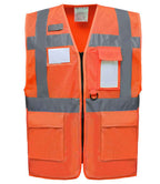 Yoko Hi-Vis Top Cool Open Mesh Executive Waistcoat | Orange