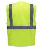 Yoko Hi-Vis Top Cool Open Mesh Executive Waistcoat | Yellow