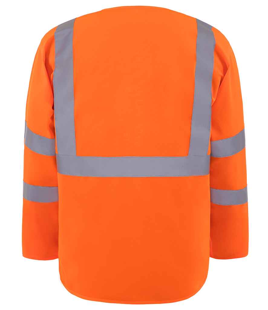 Yoko Hi-Vis Executive Long Sleeve Waistcoat | Orange