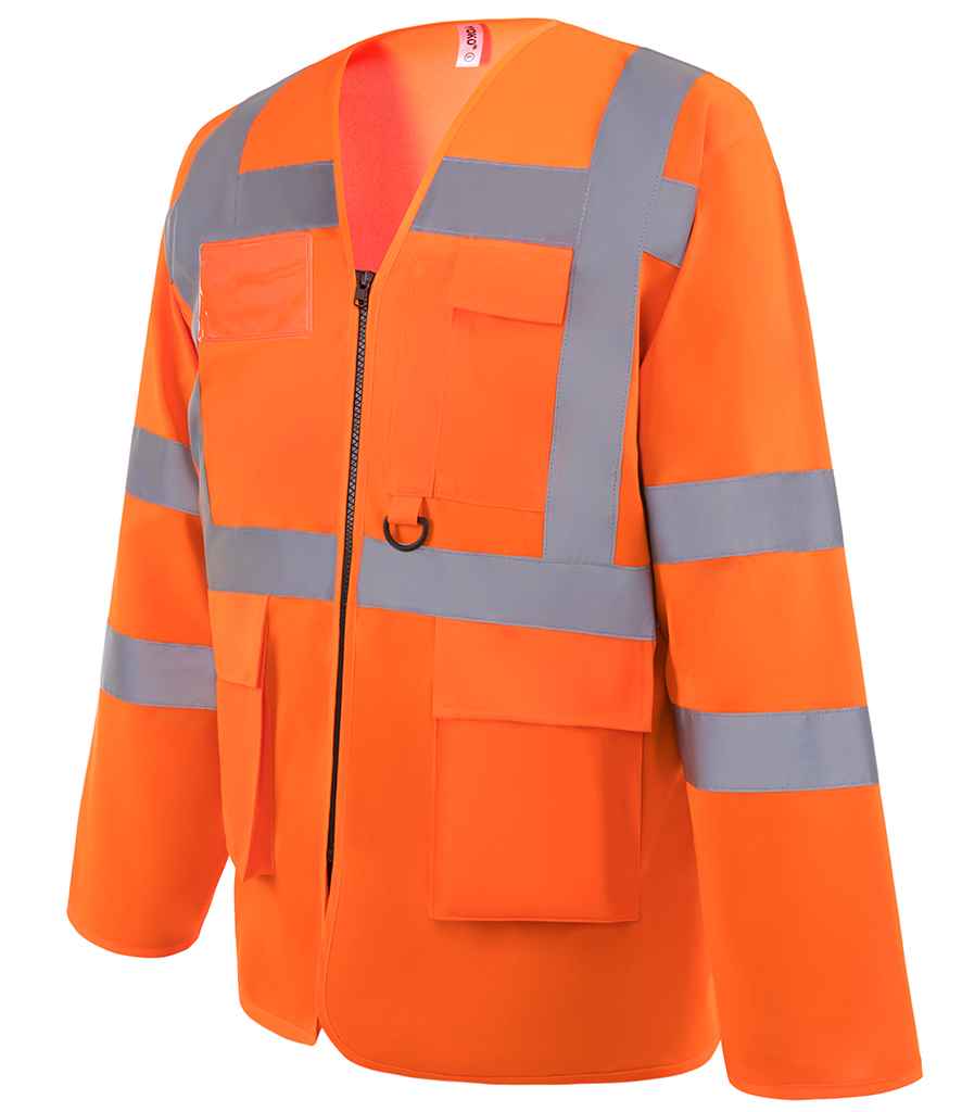 Yoko Hi-Vis Executive Long Sleeve Waistcoat | Orange
