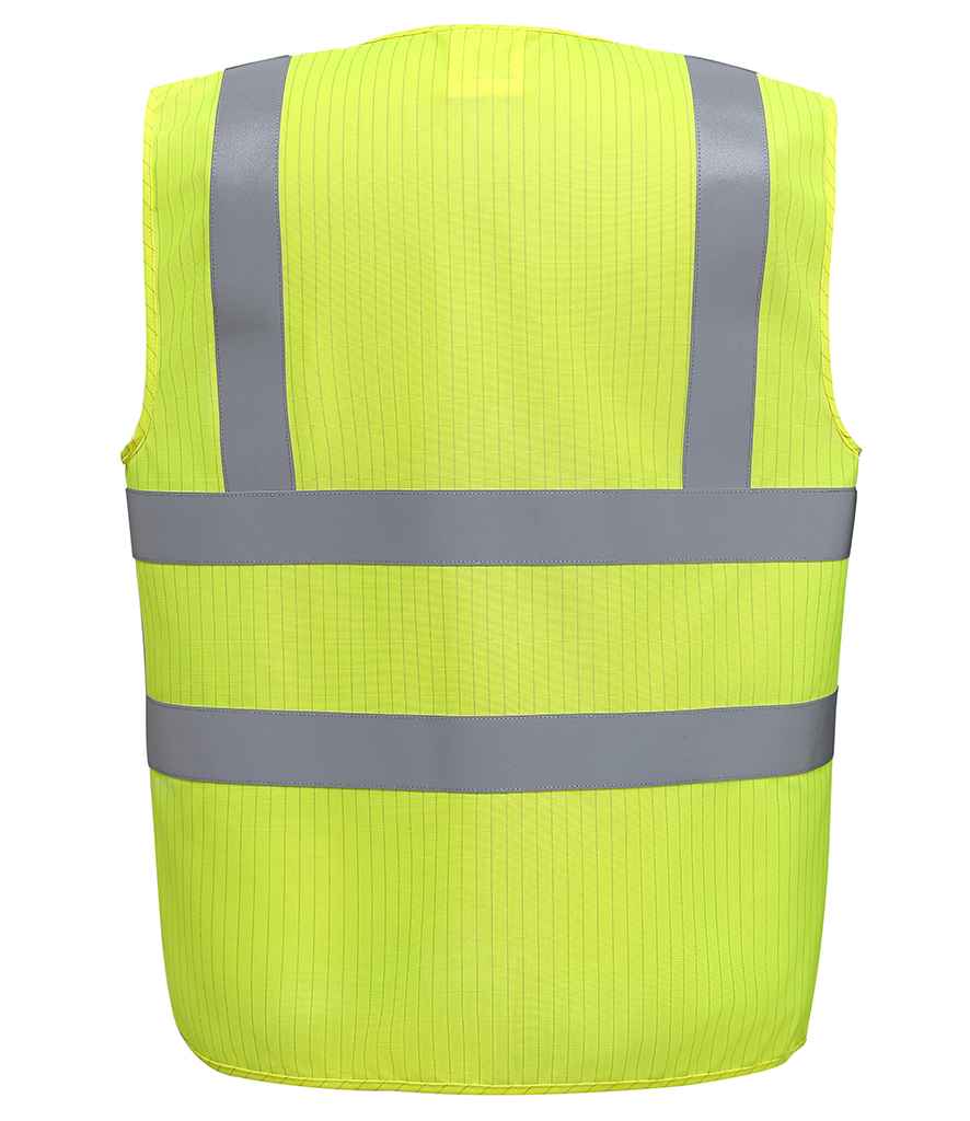 Yoko Hi-Vis Anti-Static Flame Retardant Waistcoat | Yellow